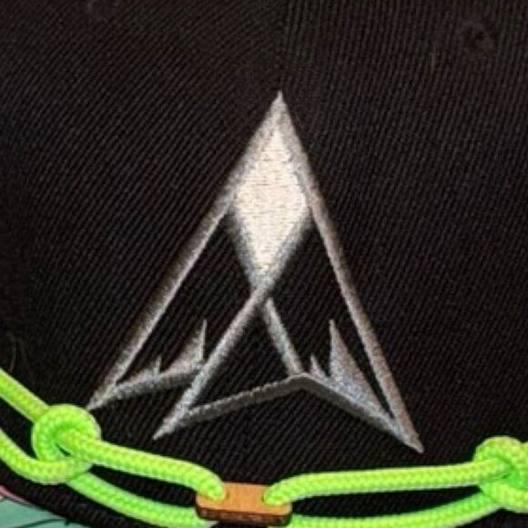 Rare Findlay Hat Airwave With Neon Rope Crown Fit Flowers on Brim Snapack Cap - Picture 6 of 7